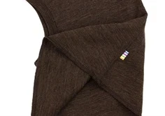 Joha mørkebrun balaclava elefanthue merinould